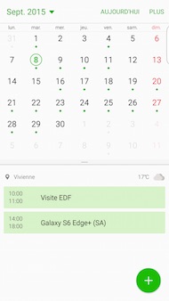 Samsung Galaxy S6 Edge+ interface