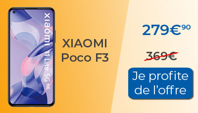 Le Xiaomi Poco F3 est en promotion à 279?