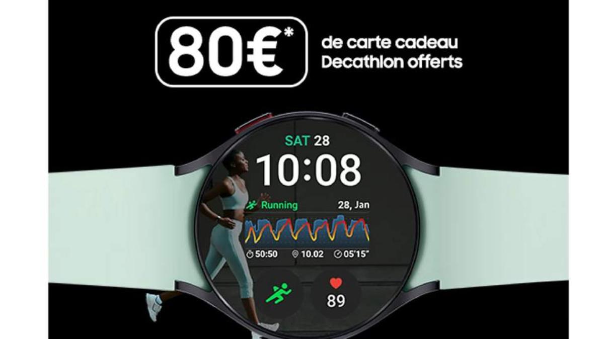 Bon plan : achetez une Samsung Galaxy Watch6 Series chez Boulanger… et bénéficiez d’une carte cadeau de 80 € chez Decathlon !