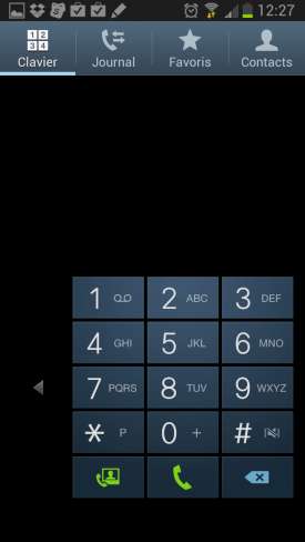 Samsung Galaxy Note 2 : Mode une main
