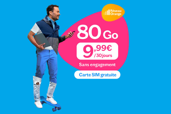 Trois énormes forfaits mobiles sur le réseau Orange : de 80Go à 250Go dès 9,99€ !