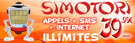 Forfait illimité SIM+ Simotori