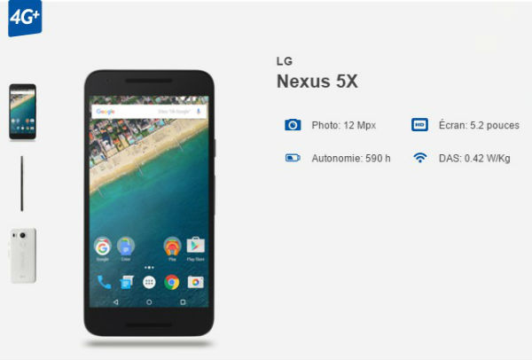 Le Google Nexus 5X est disponible en précommande chez les opérateurs