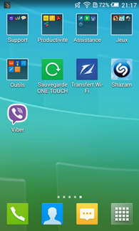 Alcatel OneTouch Pop S3 : applications pré-installées