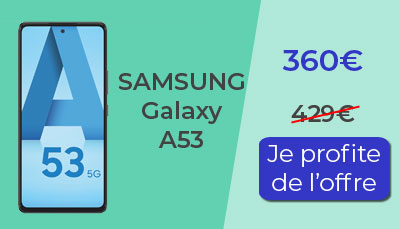 Le Samsung Galaxy A53 est au meilleur prix chez Amazon