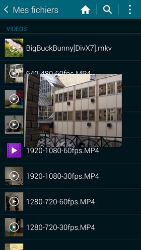 Samsung Galaxy S5 Lecture Multimédia