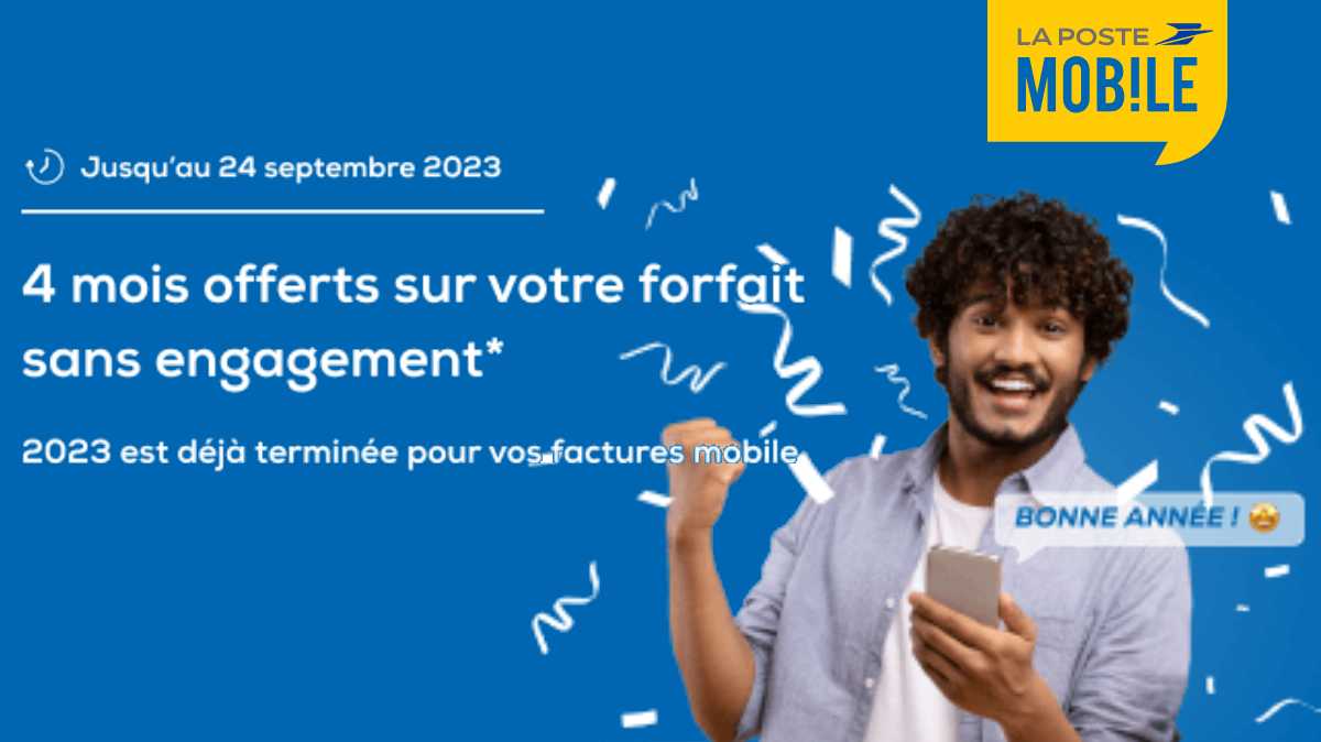 Ne payez plus votre forfait mobile jusqu’à la fin de l’année grâce à cette promo de La Poste Mobile