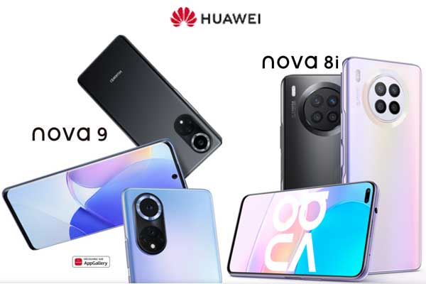 Huawei dévoile les nouveaux smartphones Nova 9 et Nova 8i pour le milieu de gamme