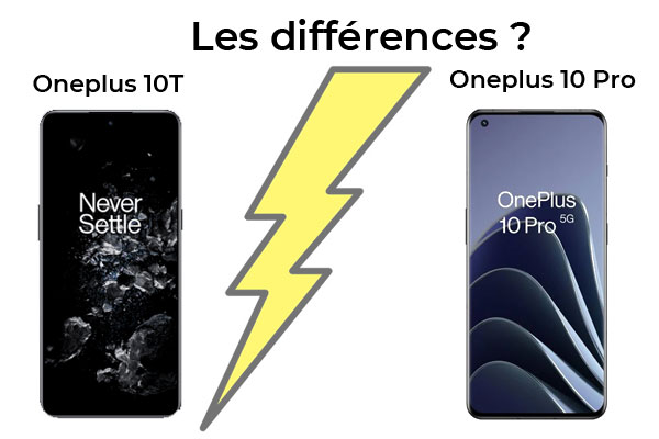 OnePlus 10T vs OnePlus 10 Pro : les différences