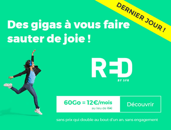 Forfait mobile : Plus de temps à perdre pour saisir les 2 promos mobiles RED BY SFR