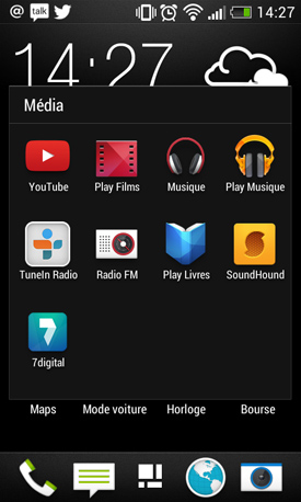HTC Desire 500 : applications multimédia