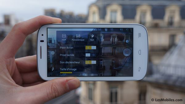 Alcatel One Touch Pop C5 : appareil photo