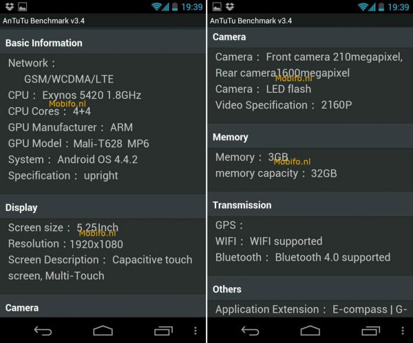 Un autre benchmark pour le Galaxy S5 qui porte à confusion...