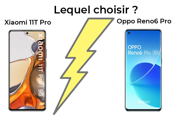 Xiaomi 11T Pro vs Oppo Reno6 Pro : lequel acheter ?