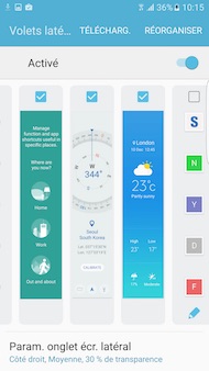 Samsung Galaxy S7 Edge interface