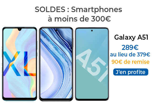 Soldes : 3 smartphones en promotion à moins de 300€