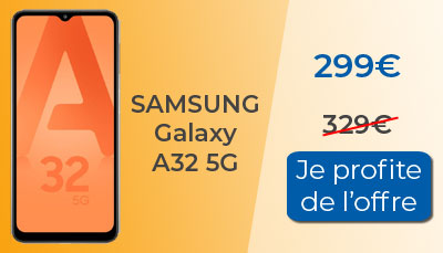 Samsung Galaxy A32 5G au meilleur prix chez Boulanger