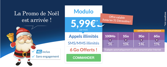 Prixtel lance son offre de Noël avec appels, SMS/MMS illimités et 6 Go pour 5,99 euros par mois