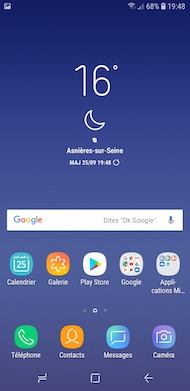 Samsung Galaxy J6 interface