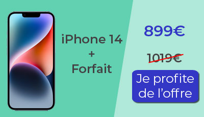 L'iPhone 14 au meilleur prix chez RED by SFR