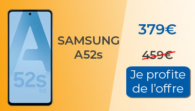 Le Samsung Galaxy A52s est moins cher de 80?