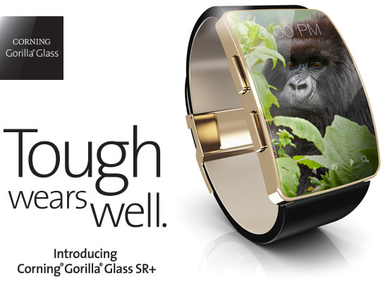 Corning présente un verre Gorilla pour les montres connectées