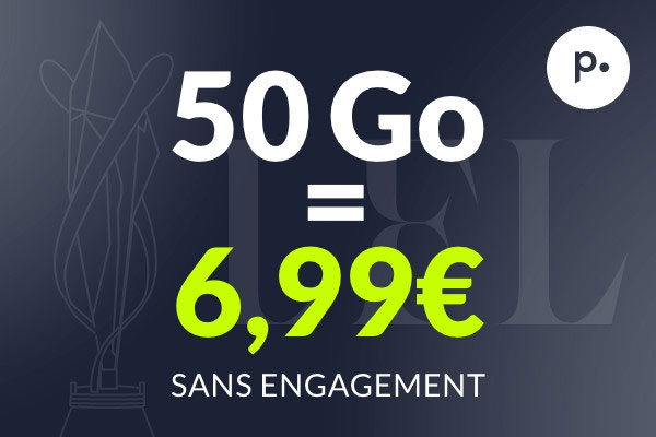 Ce forfait mobile 50Go à moins de 7€ n'augmente pas après un an