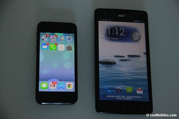 iPhone 5 et Liquid S1
