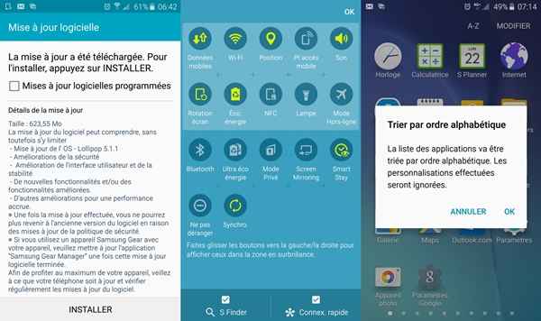Samsung Galaxy S6 : Android 5.1.1 disponible en France