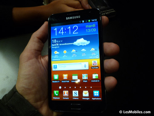 Samsung Galaxy Note : prix et date de sortie