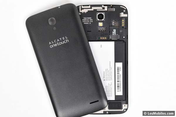 Alcatel OneTouch Pop 2 : capot ouvert