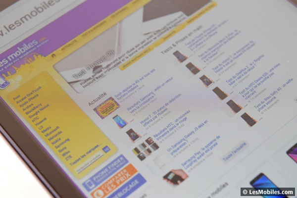 Wiko Rainbow Up : écran