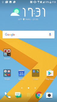 HTC Desire interface
