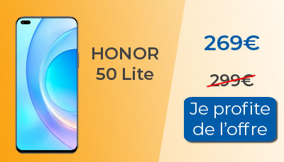 L'Honor 50 Lite est à 269? chez Amazon