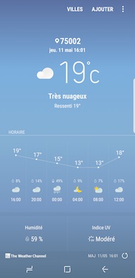 Samsung Galaxy S8 interface