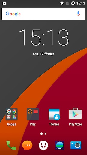 Wileyfox Storm interface