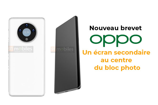 Un brevet Oppo montre un écran secondaire inscrit dans le module du bloc optique circulaire