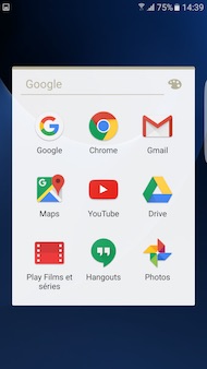 Samsung Galaxy S7 Edge interface