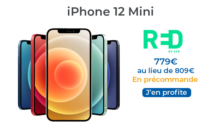 L’iPhone 12 mini est déjà en promo à 779 € chez RED