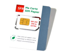 SFR propose une carte SIM en papier 