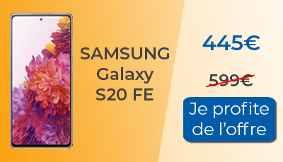 Samsung Galaxy S20 FE en promo chez Rakuten