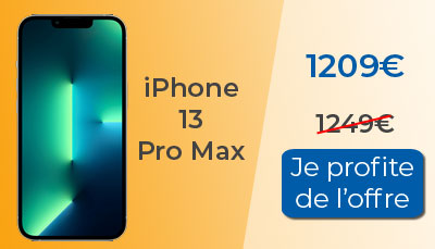 l'iPhone 13 Pro Max est en promotion chez RED by SFR