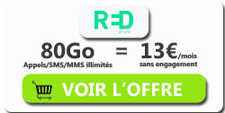 promo forfait RED 80Go