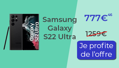 Samsung Galaxy S22 ultra promotion solde