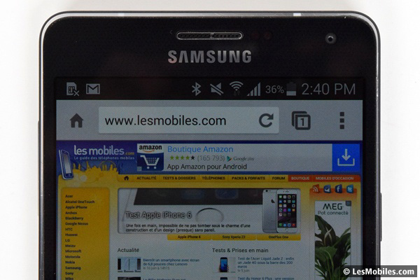 Samsung Galaxy A7 : écran