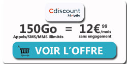 forfait Cdiscount Mobile 5G