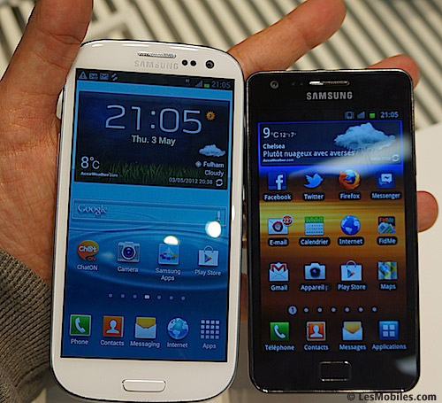 prise en main lancement samsung galaxy s3 s III londres