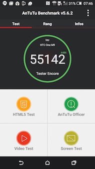 HTC One M9 antutu