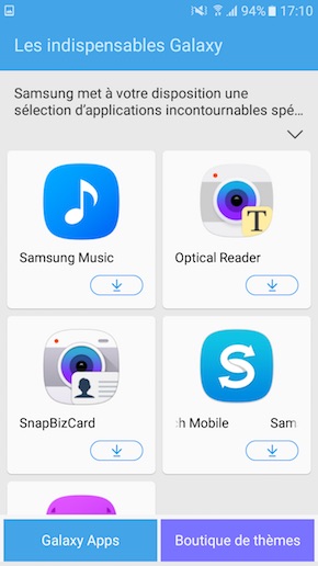 Samsung Galaxy J7 2016 interface