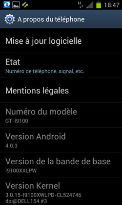 Samsung Galaxy S2 : la mise à jour Android 4.0 ICS enfin déployée en France pour les versions hors pack opérateur